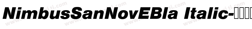 NimbusSanNovEBla Italic字体转换